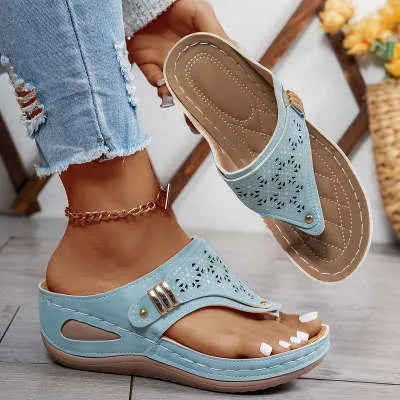 Sandalias de Cuero con Plataforma para Mujer – Elegancia y Comodidad Garantizadas