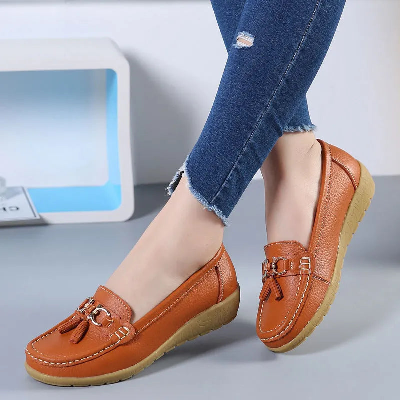 Mocasines de Cuero para Mujer – Comodidad Absoluta y Elegancia